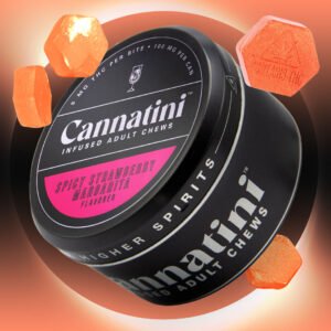 cannatini gummies rso hybrid spicy strawberry margarita
